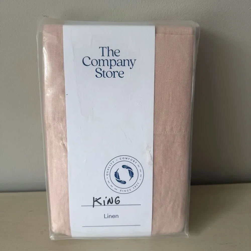 The Company Store Legends Hotel Rose Washed Linen King Pillowcases (Set of 2)